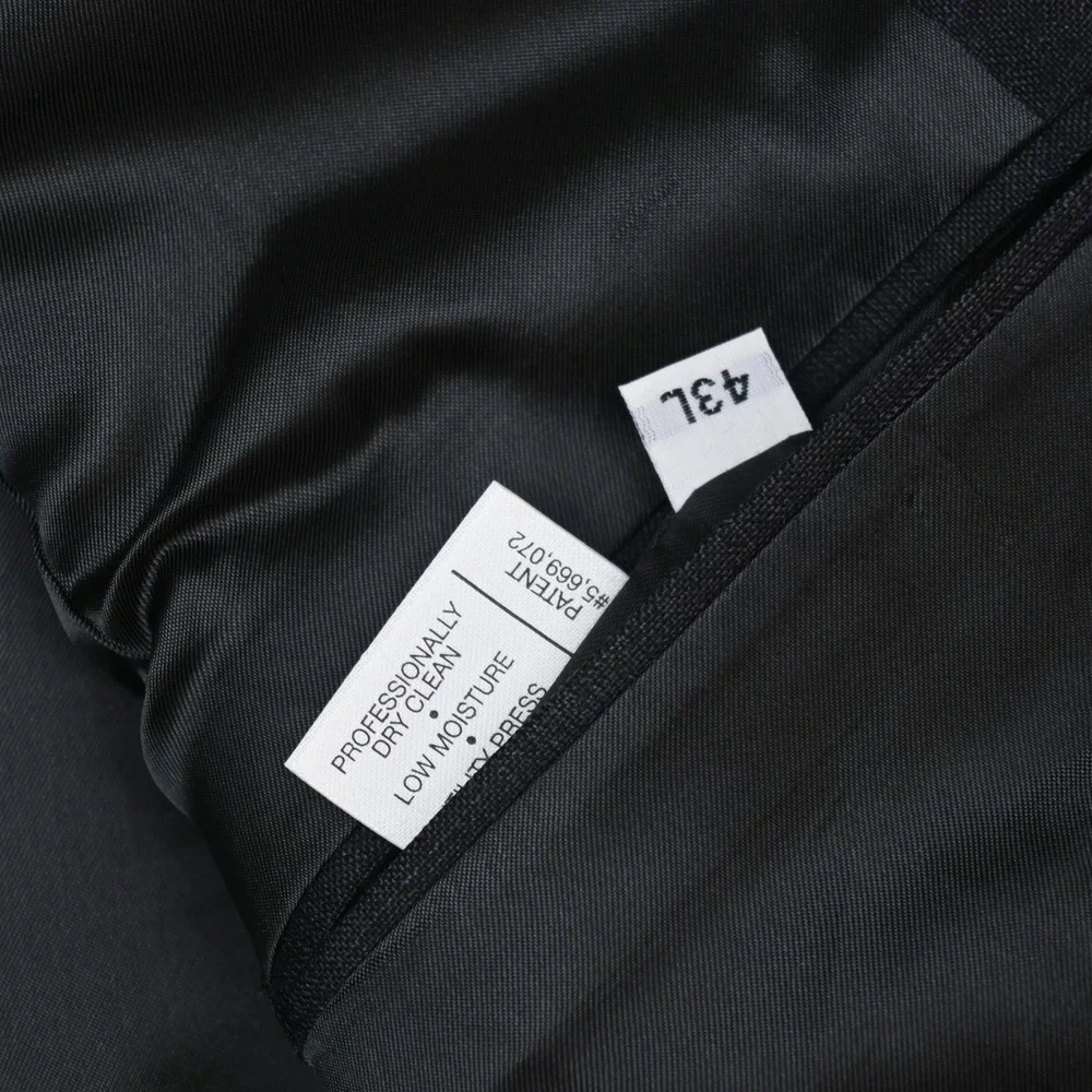 Hart Marx USA Made 43L 32x32 Gray Glenn Check 100% Wool Mens Jacket Pants Suit